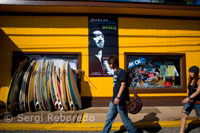 Botigues paràgraf surfistes en Haleiwa. Oahu.